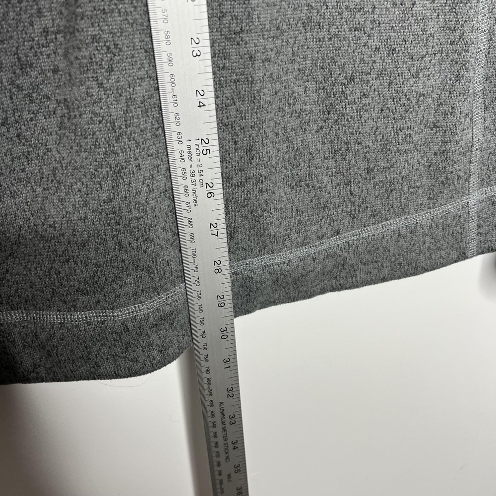 The North Face Jacket Womens XL Gray Fleece Full Zip Stand Collar Embroidered - Picture 11 of 12